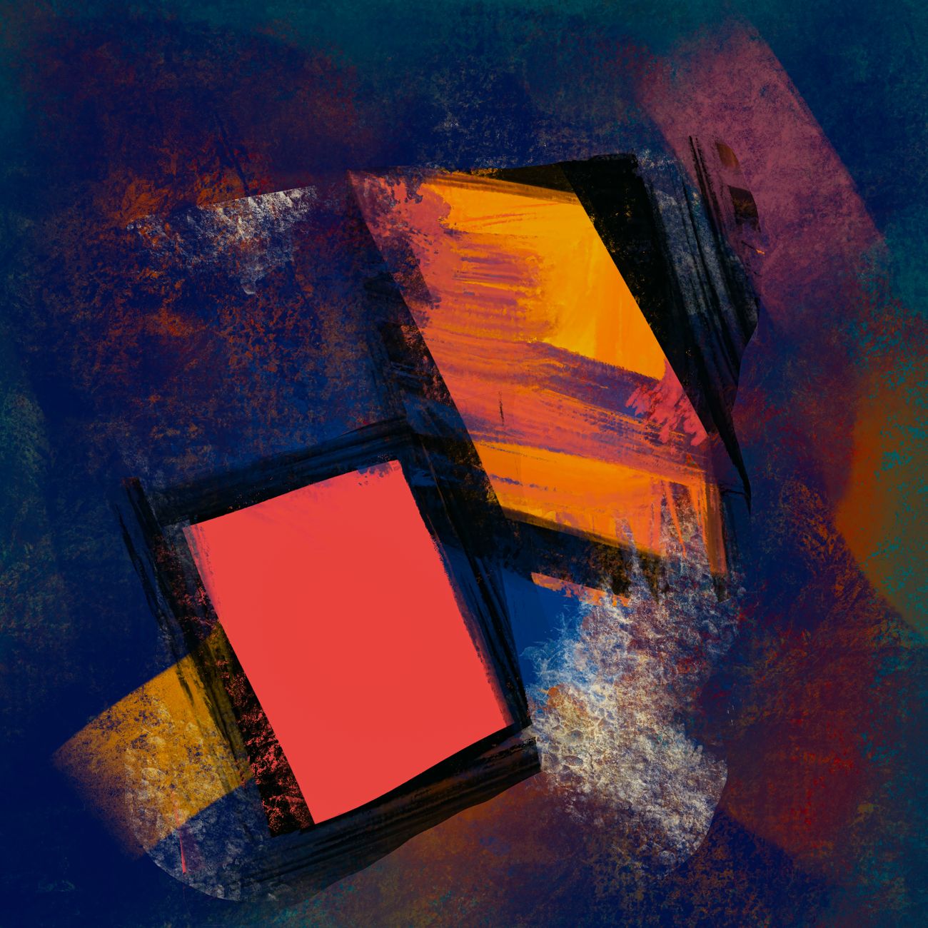 Sample: a bold abstract artwork built from geometric shapes